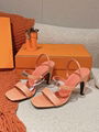 Hermes Glamour 95 sandals hermes leather Sandals hermes High heel sandals