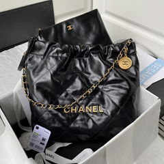 Ch-an-el Handbags 22 CC Brand Shiny Calfskin leather handbags women fashion bag