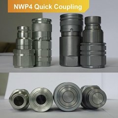 ISO16028 Quick Coupler Flat Face Zn-Plated & Zn-Ni Plated Fittings 