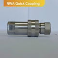 ISO 7241A Hydraulic Quick Coupling Poppet Valve Coupler Stainless steel 304 316 