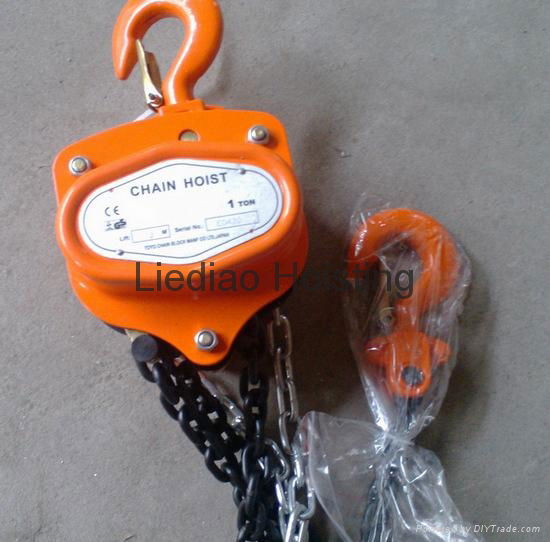 1-50T HSZ manual chain pulley block hand lifting chain hoist 2