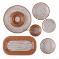 Melamine 6 Inch Terracotta Style Salad Bowls 3