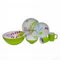 16pcs Melamine Two Tone Selva Theme