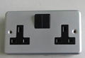 2x13A Metal Clad Switched Socket 1