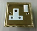 Single 15A Brass Stainless Steel Swiched