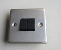 Brushed Stainless Steel Wall Switches 1