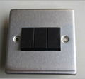 Brushed Stainless Steel Wall Switches 2