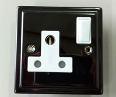 stainless steel socket black nickel single 15A socket 