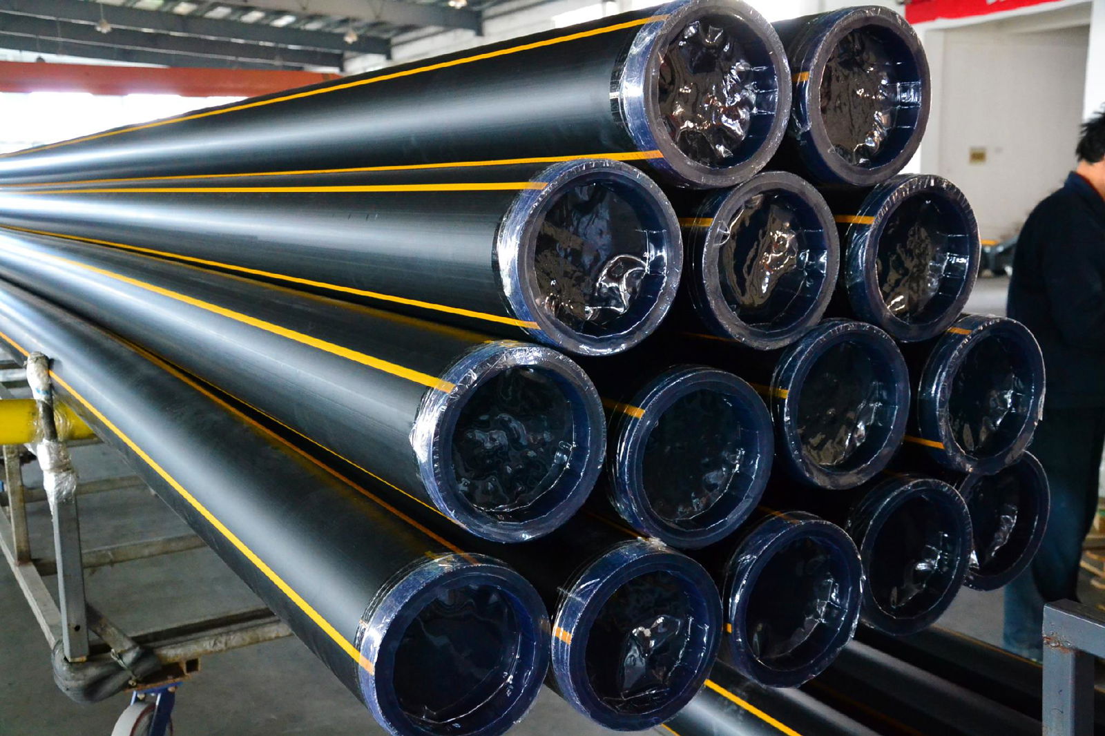 PE100 HDPE PIPE for gas distribution  