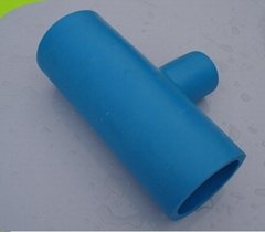 Blue PE100 HDPE  fitting  Reducing Tee  for water supply