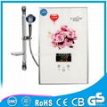 Fast Heating Mini Touch Screen induction water heater for Shower 3