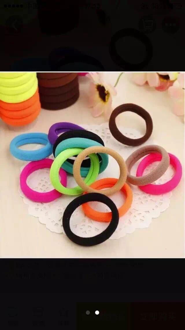 Generic Fashion Tousheng seamless high elastic hair ring hair rope Korean hair a 2