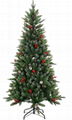 2017 hot sale 6ft mixed pe pvc tips artificial christmas tree 2