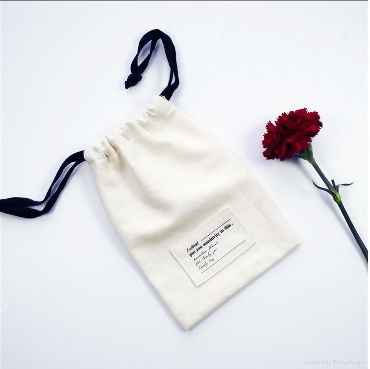 Eco cotton drawstring bag