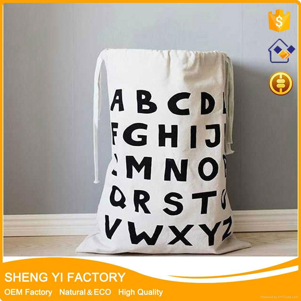 Hot sale cotton canvas laundry bag  4