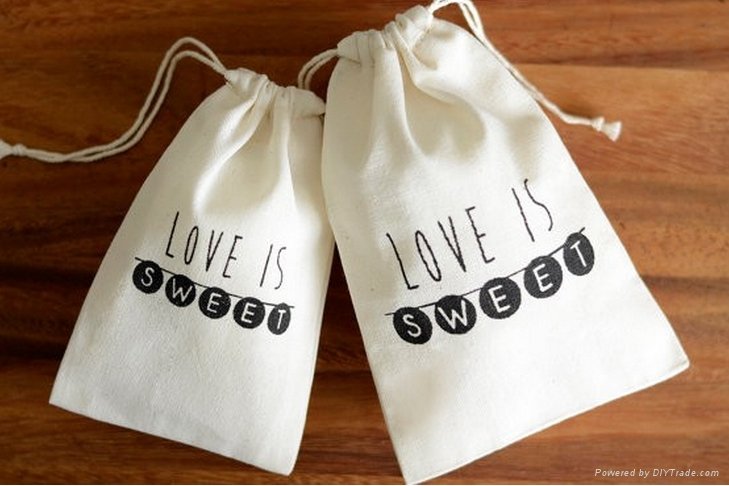 cotton canvas drawstring gift bag wholesale 2