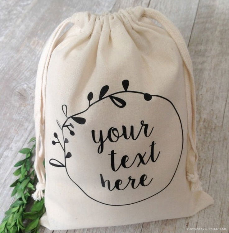 cotton canvas drawstring gift bag wholesale (China Manufacturer) Textile Packaging Materials