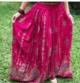 PINK BEADED WOMEN SEQUIN MANDALA SKIRTS BOHO MANDALA LONG SKIRTS KS EXPORTS 4