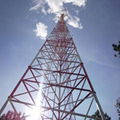 Triangular lattice telecommunication steel tower