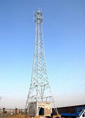 Lattice microwave steel tower