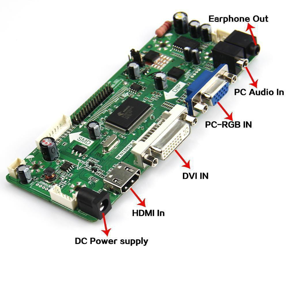 M.NT68676.2A LCD Controller Board with VGA DVI HDMI Inputs