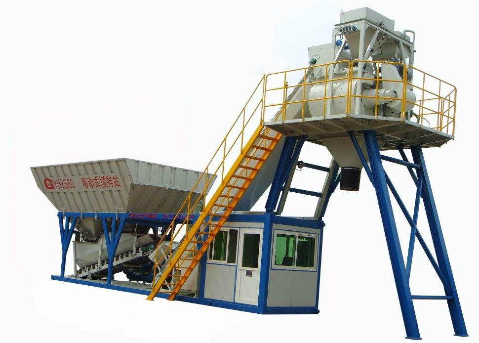 CE ISO Mobile Concrete Batching Plant 3