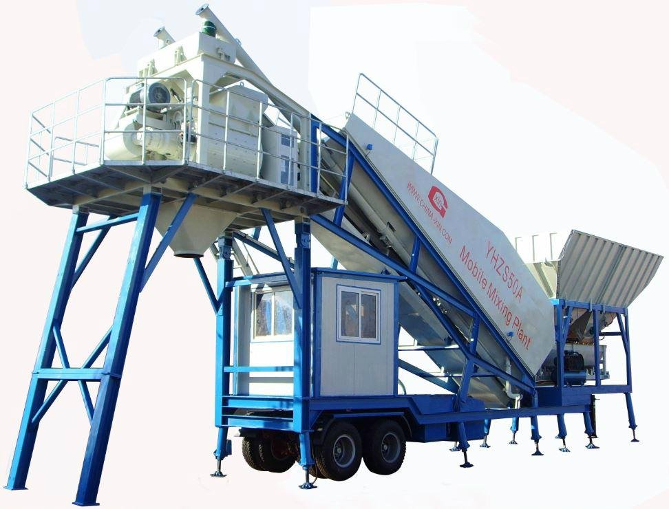 CE ISO Mobile Concrete Batching Plant 4