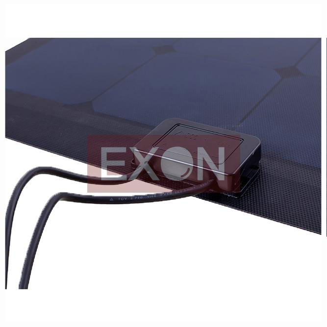 50W-Portable Folding 12V Camping Solar Panel(black) 2