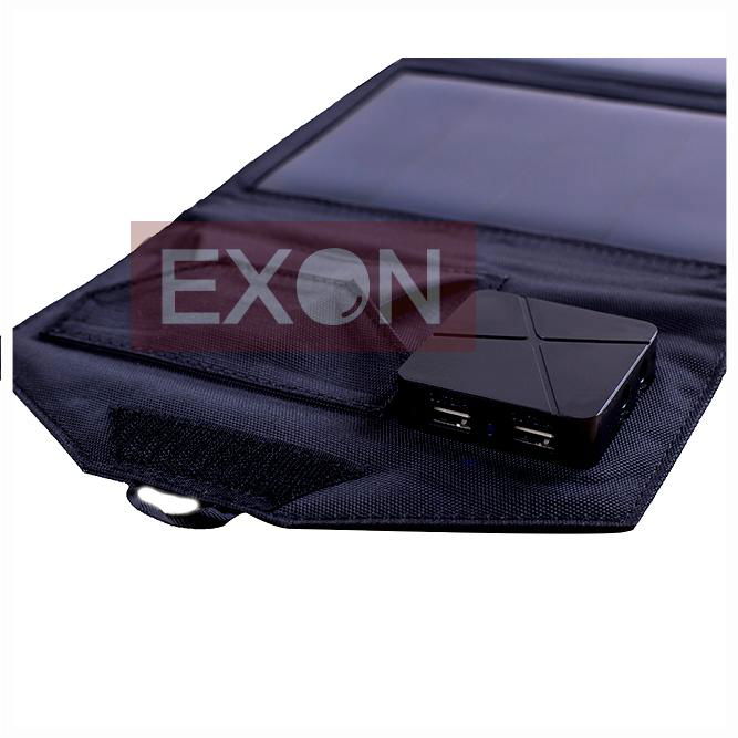 12W-Portable Folding 5.5V Camping Solar Panel 4