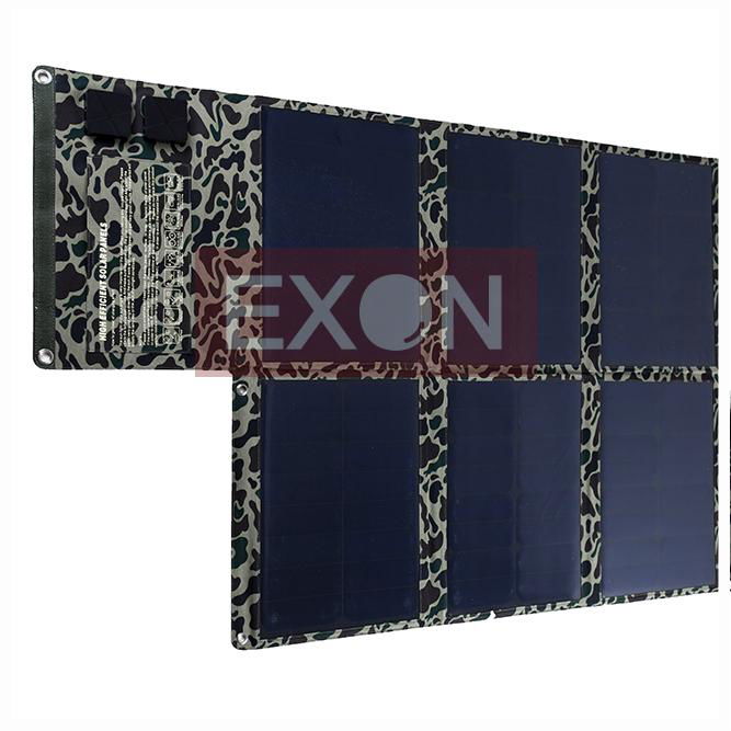 100W-Portable Folding 5V Camping Solar Panel 2