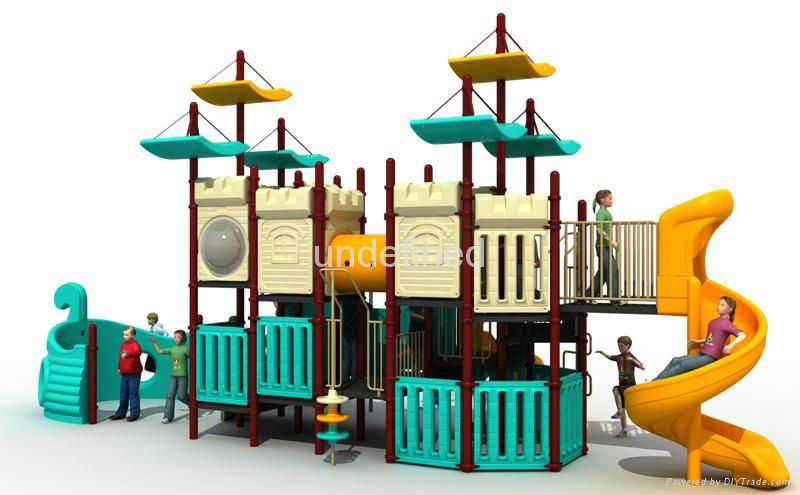 WD-CS003 Corsair Series Playground Equipment Outdoor Slide GS certificated 1