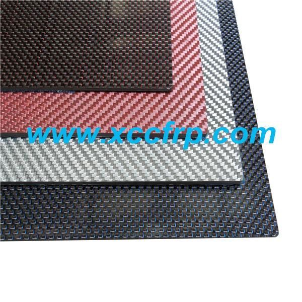 Hot sale Red black blue green gold Colored carbon fiber Plate