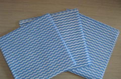 Blue mesh waved spunlace nonwoven fabric