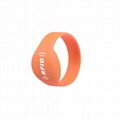 13.56Mhz HF RFID Silicon Wristband Tag 1