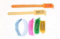 Access control disposable bracelet 13.56mhz RFID paper pvc wristband 5