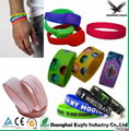 2017 OEM Cheap Debossed embossed rubber custom silicone bracelet silicone wristb 4