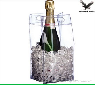 Strong clear PVC wine bag 3