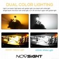New Auto Parts Nighteye New Design Daul Color 8000LM 50W Led h7 Healight 2