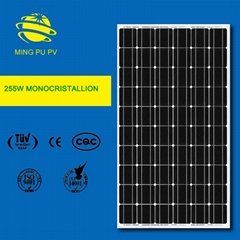 MingPu 255W Monocrystallion Solar Panel TUV CE  CQC Factory direct sales