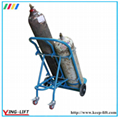 Wearing-resisting Usage Double Gas Cylinder Hand Trolley TY130 3
