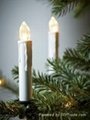 clip-on Christmas flameless candle,remote control candle with color change 2