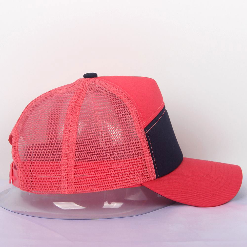 Navy/Pink Baseball Cap Cotton Trucker Mesh Hats 4