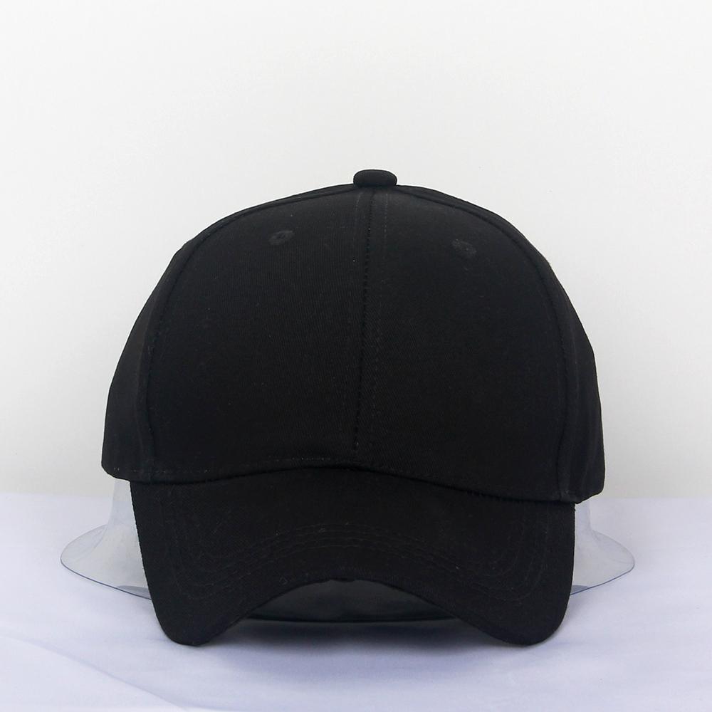 100 Cotton Baseball Cap Black Strapback Hats (China Trading Company
