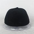 New Flat Bill 6 Panels Hip Hop Hat Fitted 57cm Baseball Cap Cool Bboy Solid 2