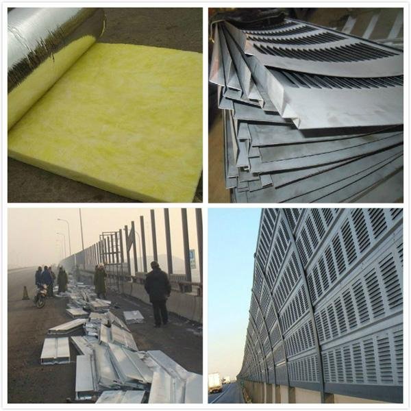 Metal Soundproof and Fireproof Material highway noise barrier 3