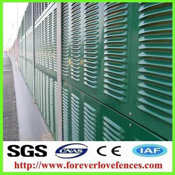 Metal Soundproof and Fireproof Material highway noise barrier 4