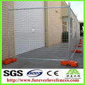 welded mesh panel with concrete base