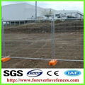 welded mesh panel with concrete base temporary fence 3