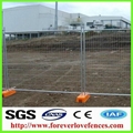 welded mesh panel with concrete base temporary fence 3