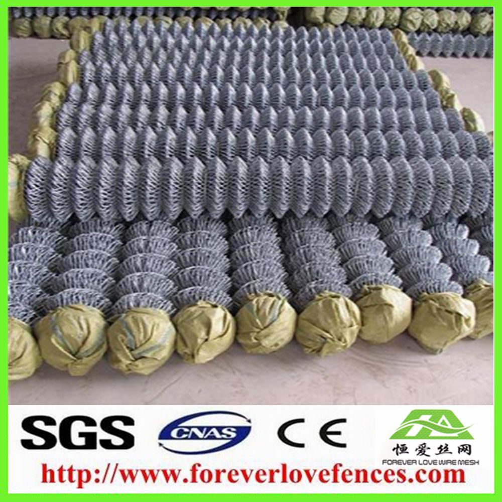 China manufacture PVC coated green chain link fence 3